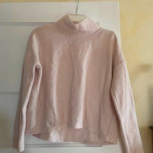 LIght Pink Banana Republic mock turtle neck sweater